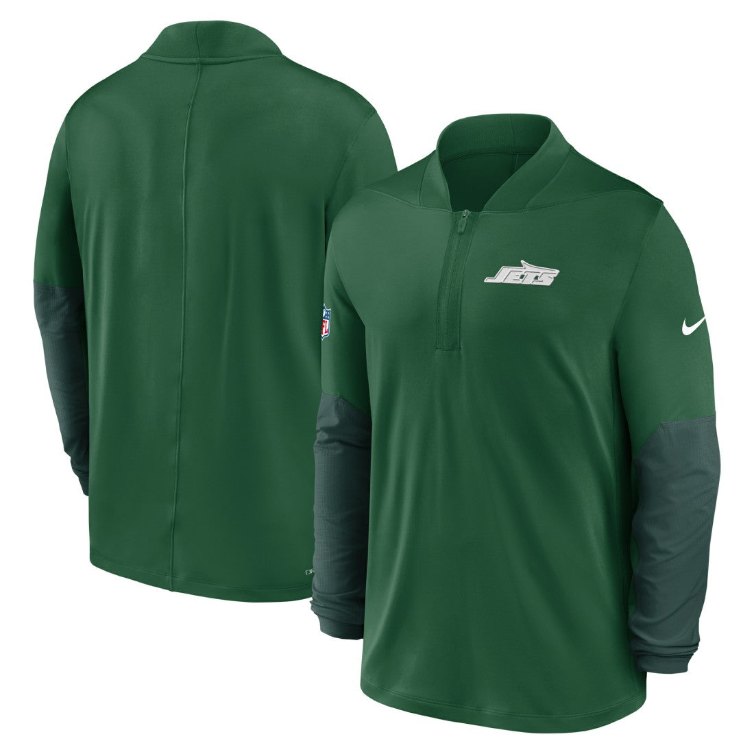 New York Jets Nike Sideline Dri-FIT Half-Zip Pullover