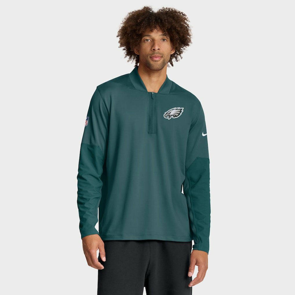 Philadelphia Eagles Nike Sideline Dri-FIT Half-Zip Pullover
