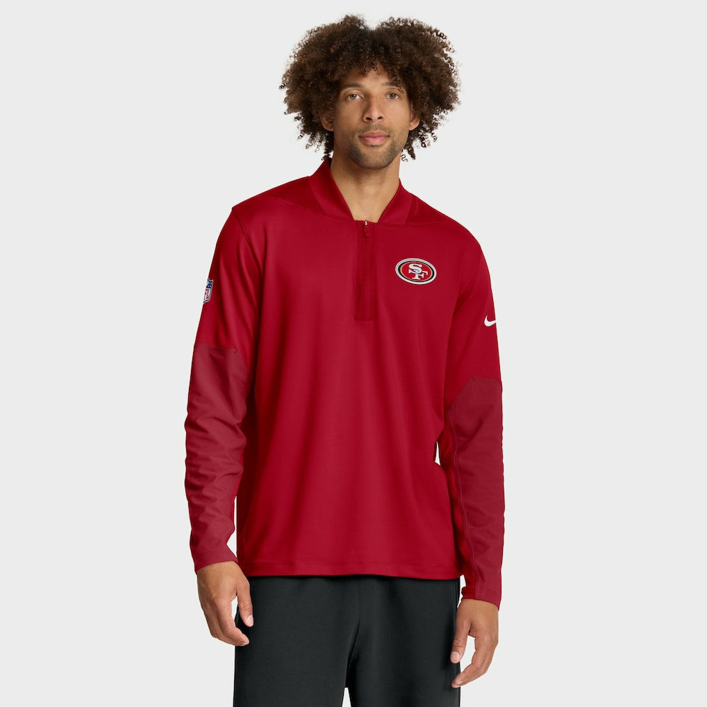 San Francisco 49ers Nike Sideline Dri-FIT Half-Zip Pullover