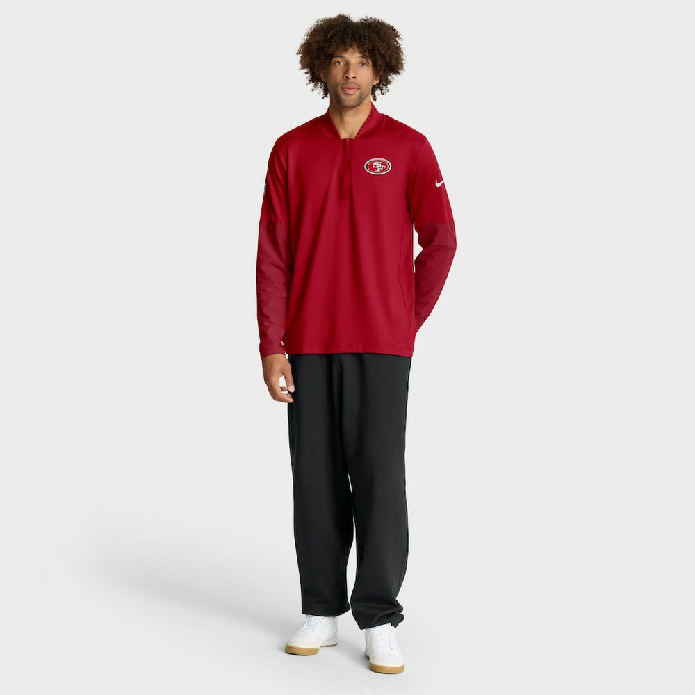 San Francisco 49ers Nike Sideline Dri-FIT Half-Zip Pullover