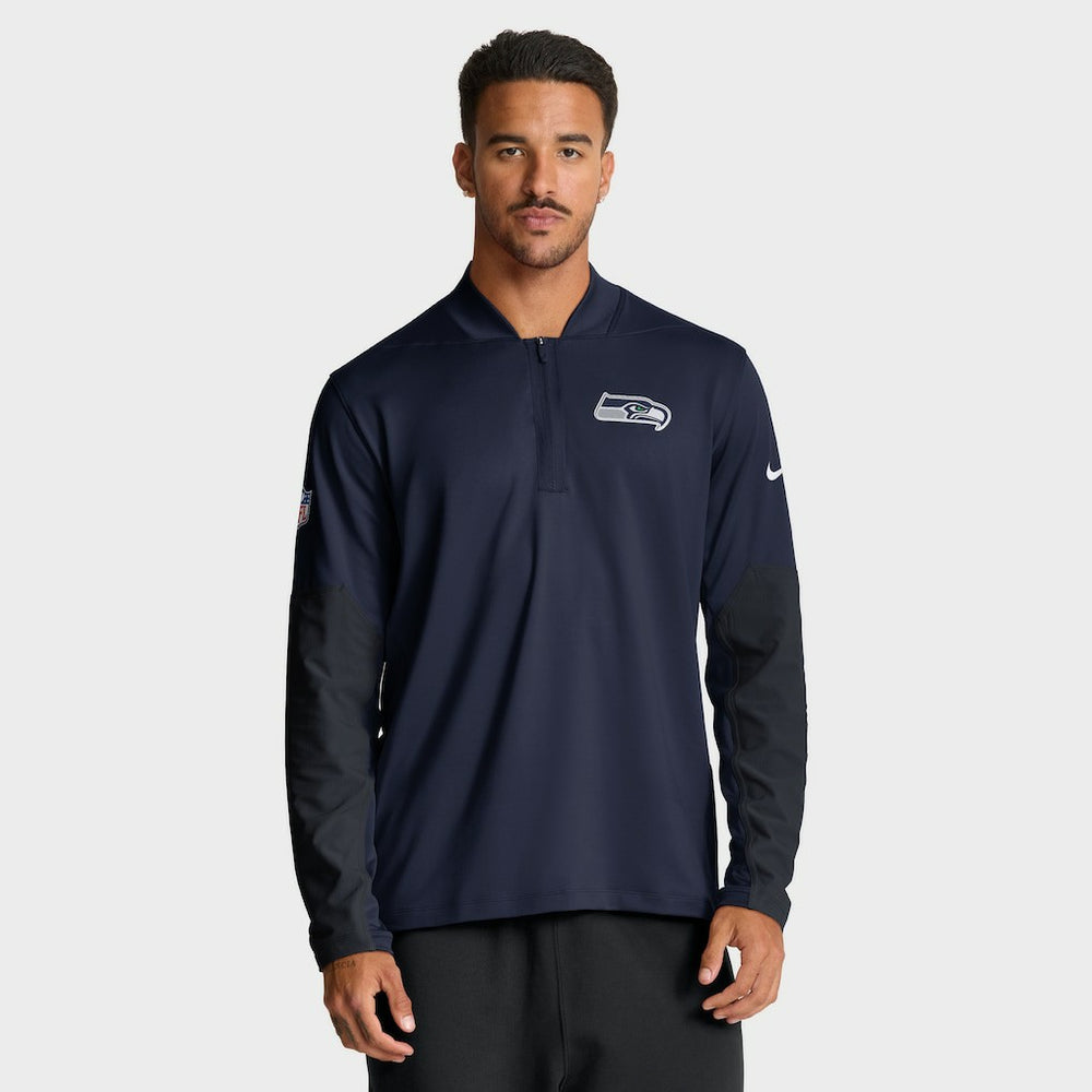 Seattle Seahawks Nike Sideline Dri-FIT Half-Zip Pullover