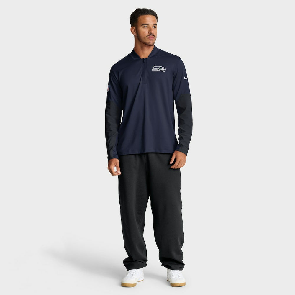 Seattle Seahawks Nike Sideline Dri-FIT Half-Zip Pullover