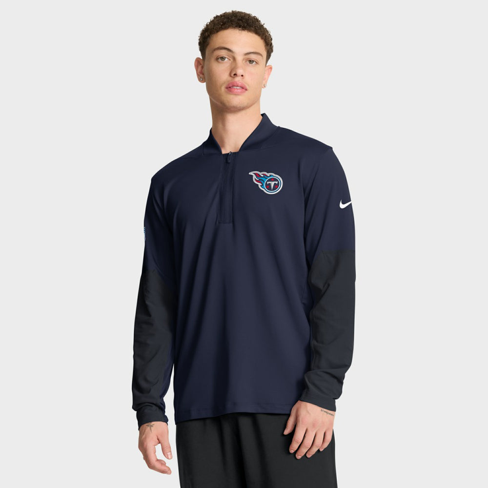 Tennessee Titans Nike Sideline Dri-FIT Half-Zip Pullover