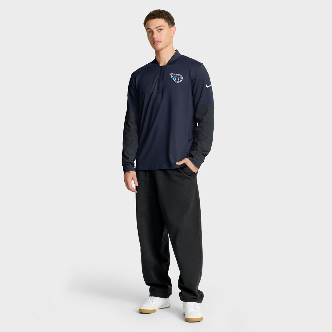 Tennessee Titans Nike Sideline Dri-FIT Half-Zip Pullover