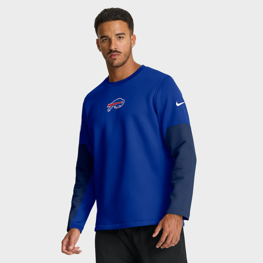 Buffalo Bills Nike Sideline Coach Therma-FIT Long Sleeve T-Shirt