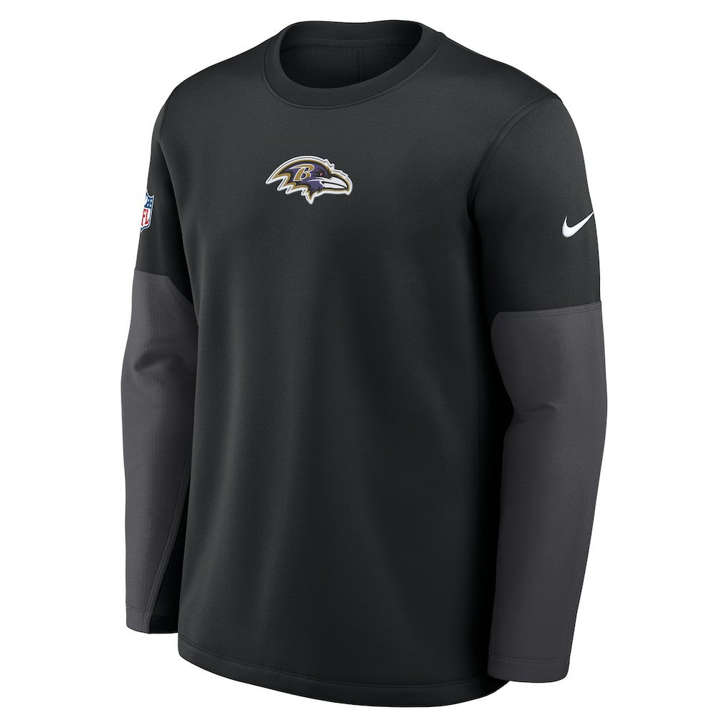 Baltimore Ravens Nike Sideline Coach Therma-FIT Long Sleeve T-Shirt