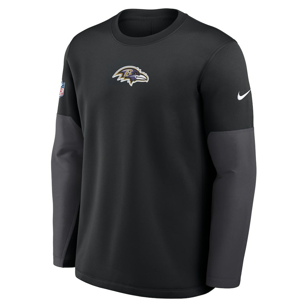 Baltimore Ravens Nike Sideline Coach Therma-FIT Long Sleeve T-Shirt
