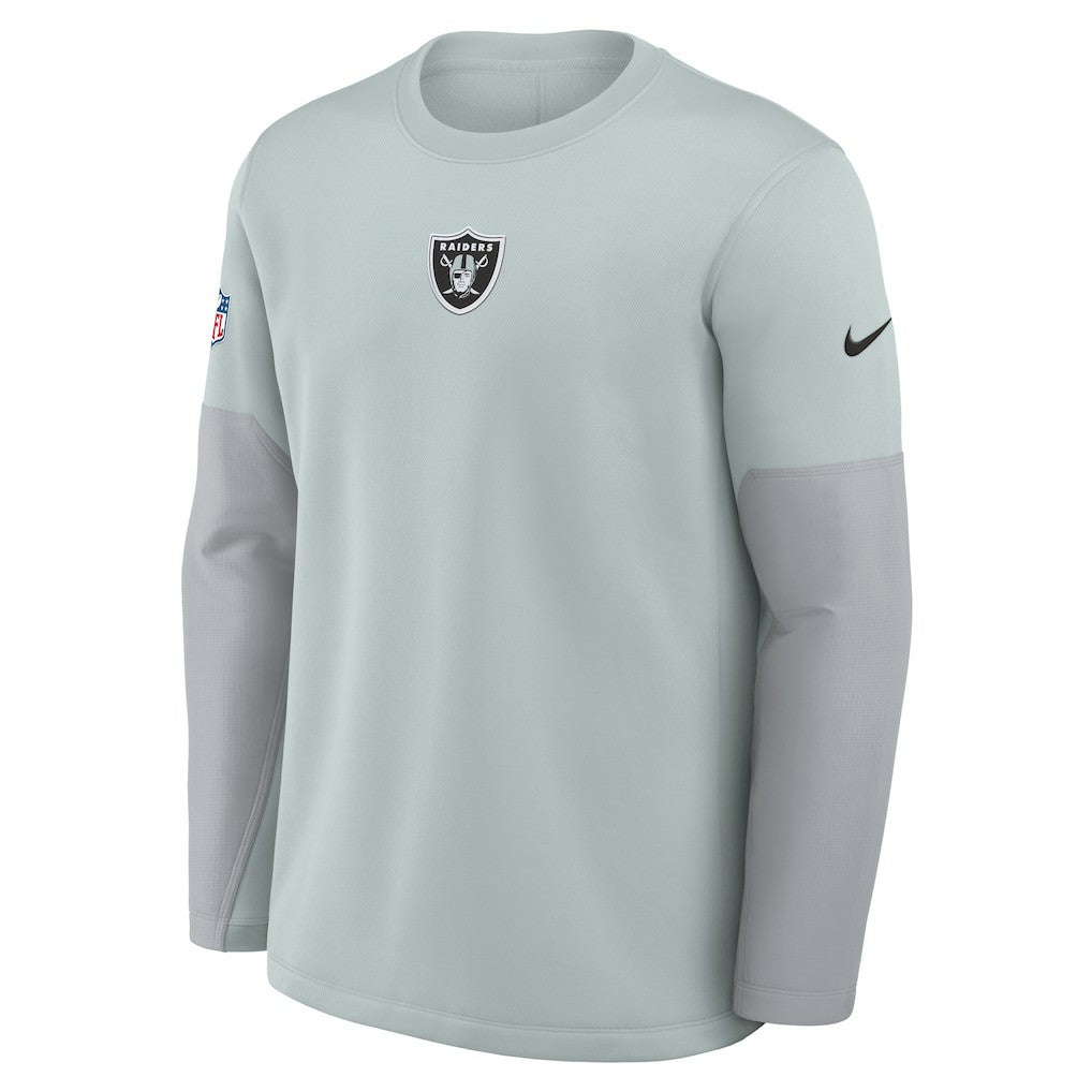 Las Vegas Raiders Nike Sideline Coach Therma-FIT Long Sleeve T-Shirt