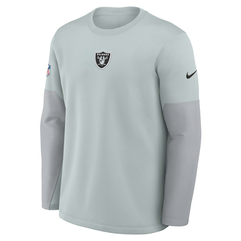 Las Vegas Raiders Nike Sideline Coach Therma-FIT Long Sleeve T-Shirt