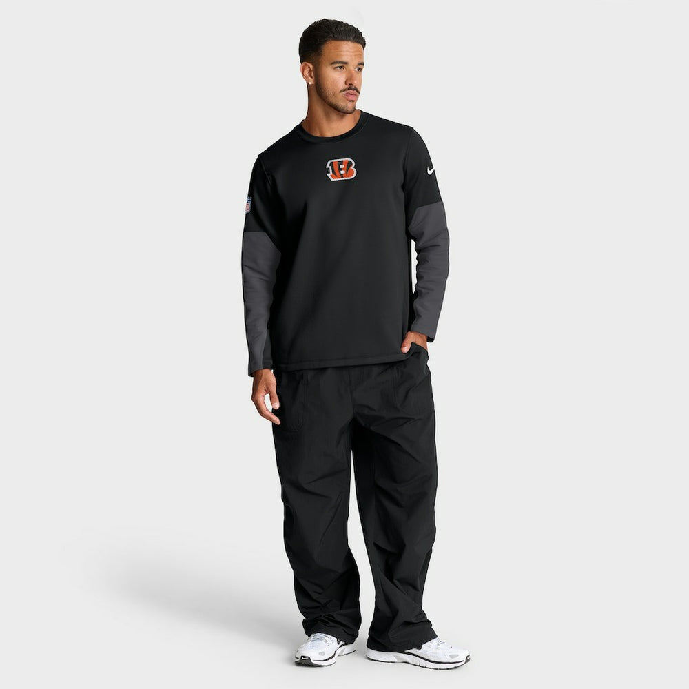 Cincinnati Bengals Nike Sideline Coach Therma-FIT Long Sleeve T-Shirt