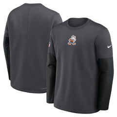 Cleveland Browns Nike Sideline Coach Therma-FIT Long Sleeve T-Shirt