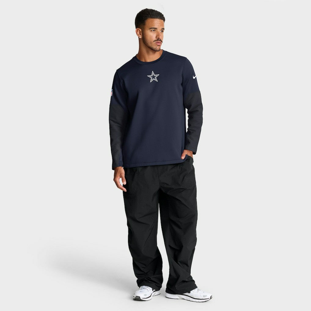 Dallas Cowboys Nike Sideline Coach Therma-FIT Long Sleeve T-Shirt
