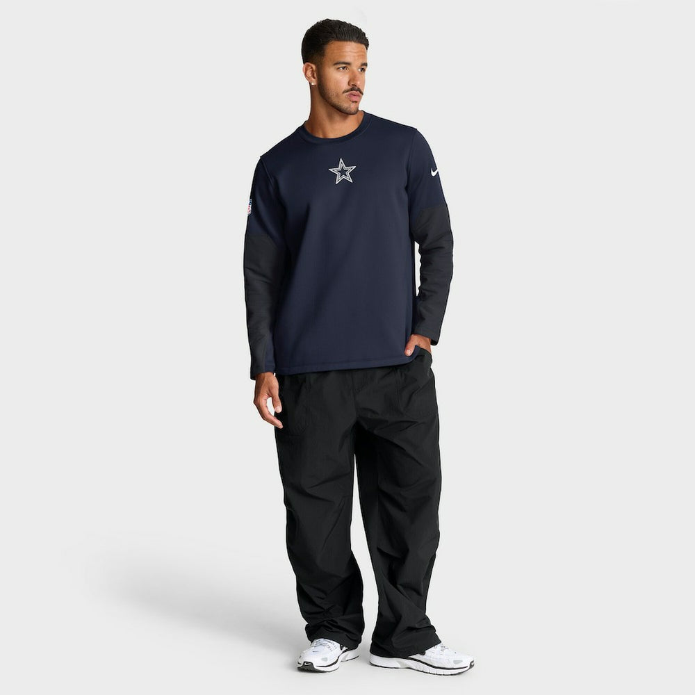 Dallas Cowboys Nike Sideline Coach Therma-FIT Long Sleeve T-Shirt