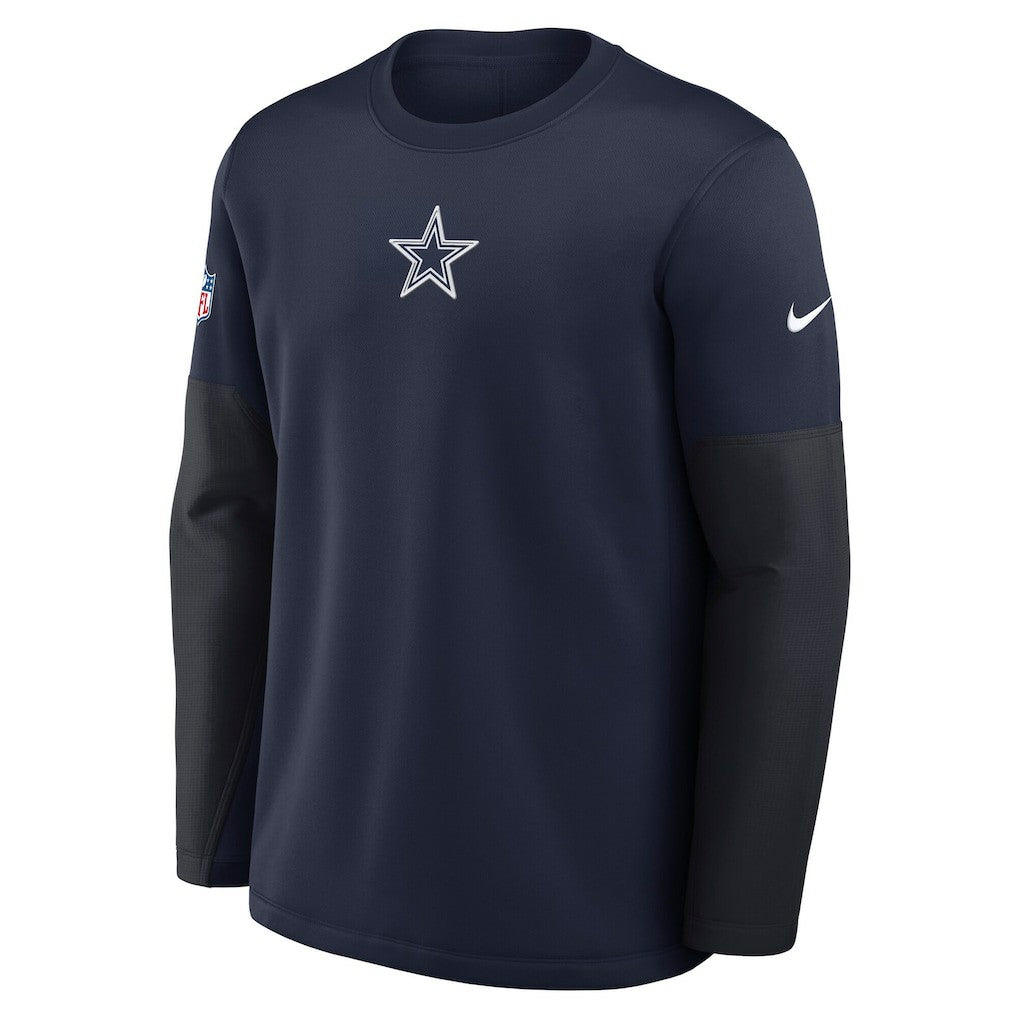 Dallas Cowboys Nike Sideline Coach Therma-FIT Long Sleeve T-Shirt