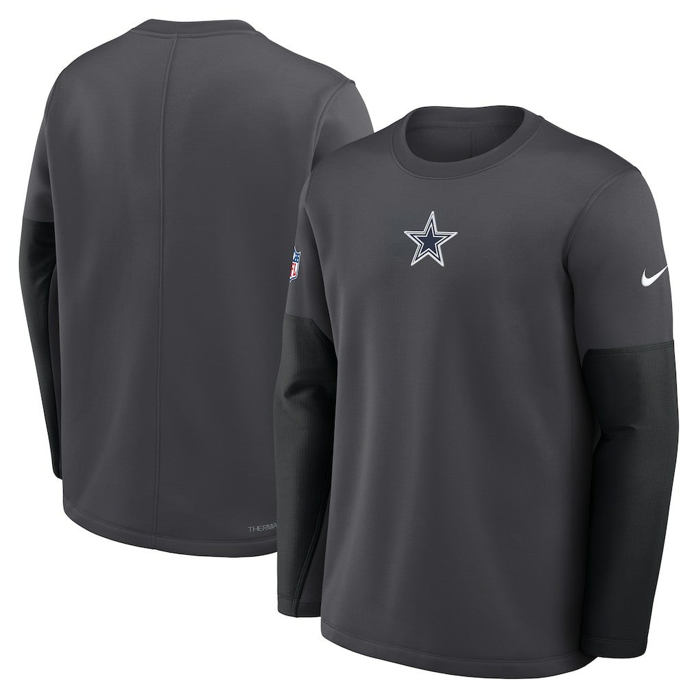 Dallas Cowboys Nike Sideline Coach Therma-FIT Long Sleeve T-Shirt