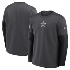 Dallas Cowboys Nike Sideline Coach Therma-FIT Long Sleeve T-Shirt