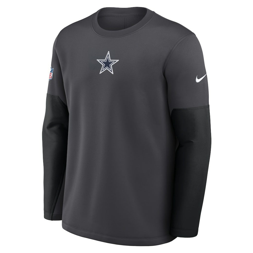 Dallas Cowboys Nike Sideline Coach Therma-FIT Long Sleeve T-Shirt