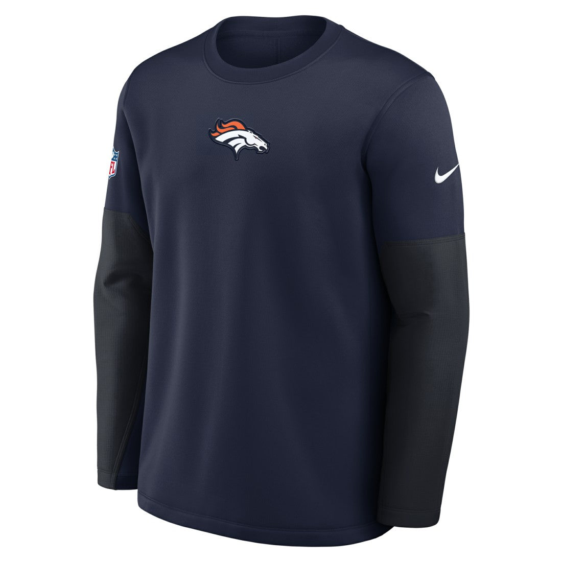 Denver Broncos Nike Sideline Coach Therma-FIT Long Sleeve T-Shirt