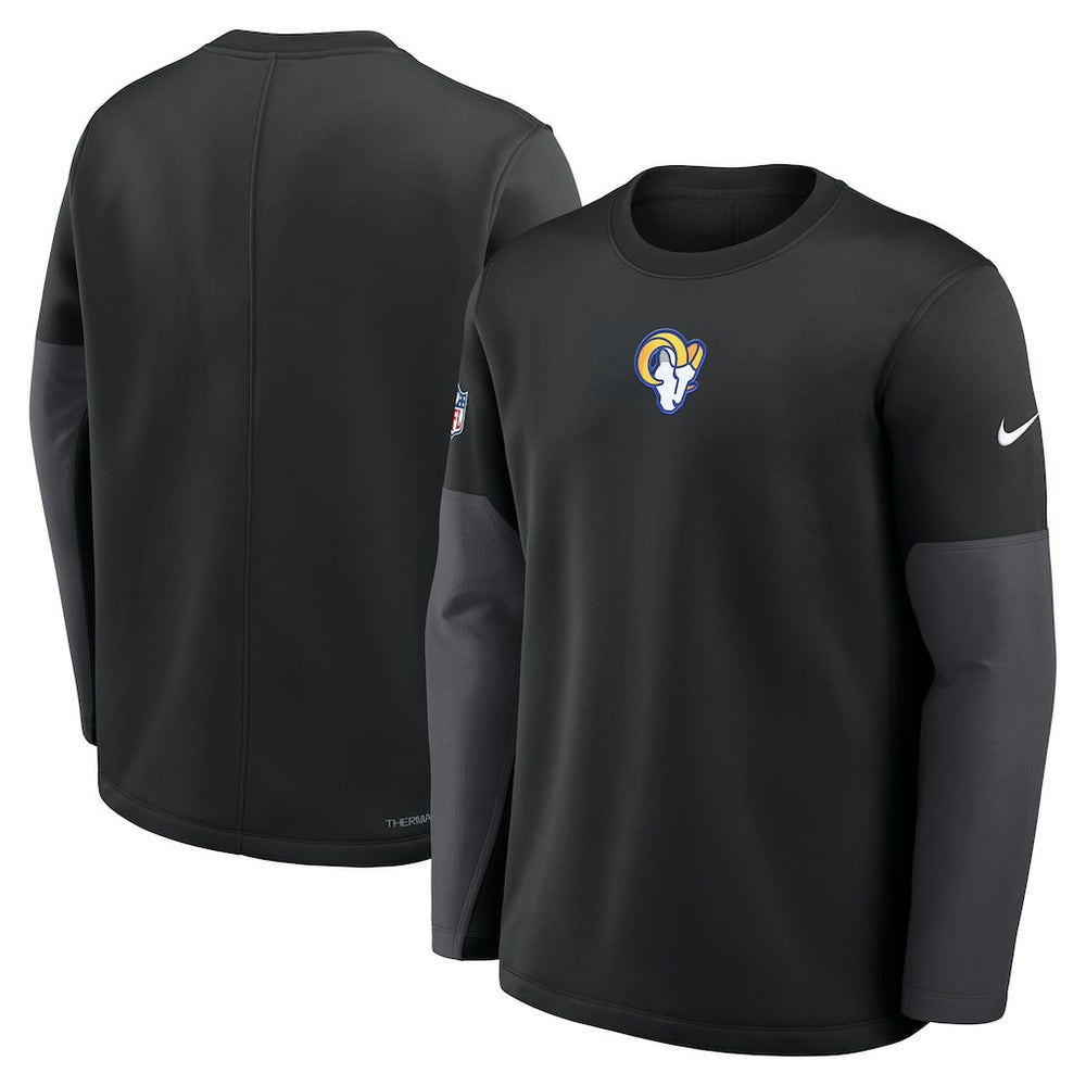 Los Angeles Rams Nike Sideline Coach Therma-FIT Long Sleeve T-Shirt