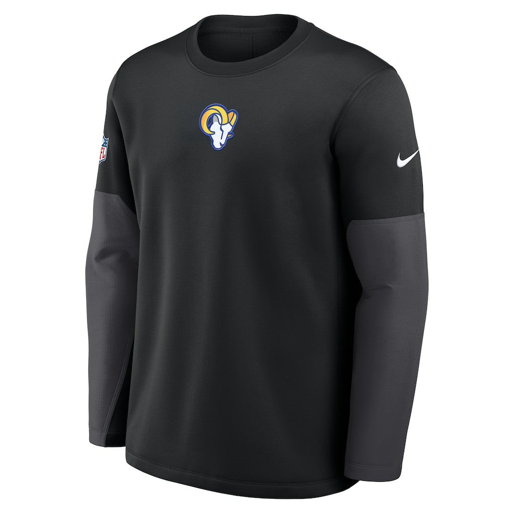 Los Angeles Rams Nike Sideline Coach Therma-FIT Long Sleeve T-Shirt