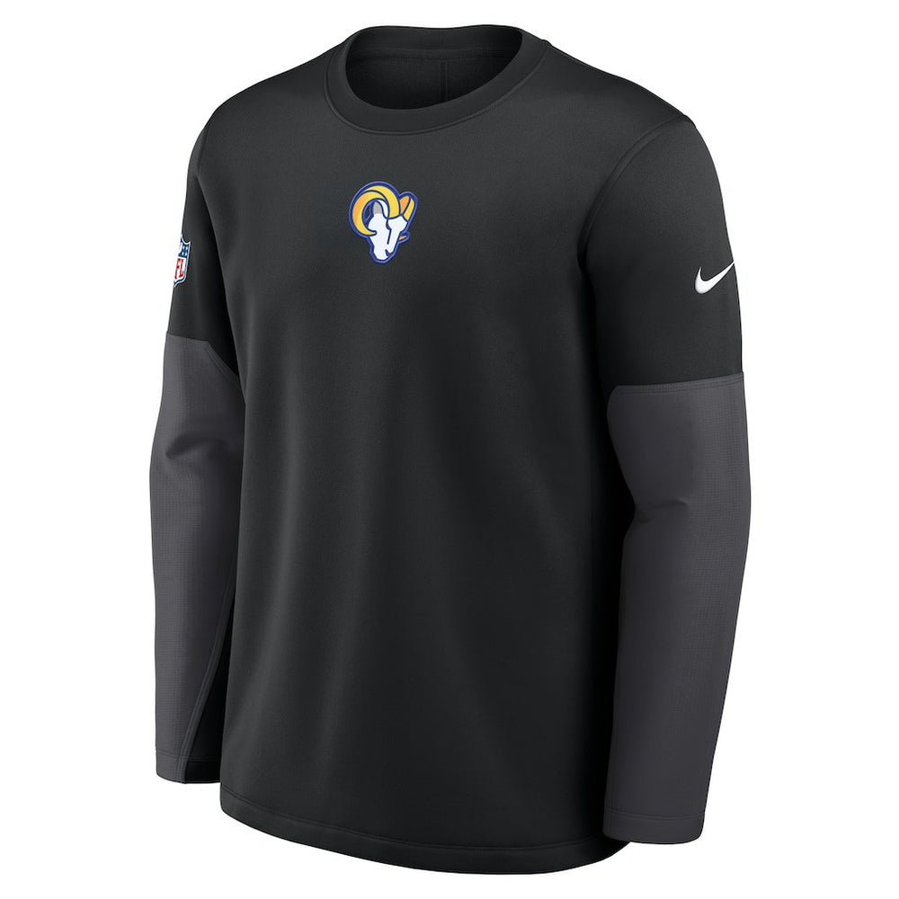 Los Angeles Rams Nike Sideline Coach Therma-FIT Long Sleeve T-Shirt