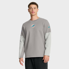 Miami Dolphins Nike Sideline Coach Therma-FIT Long Sleeve T-Shirt