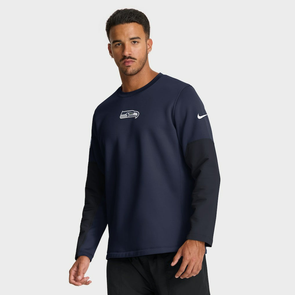 Seattle Seahawks Nike Sideline Coach Therma-FIT Long Sleeve T-Shirt