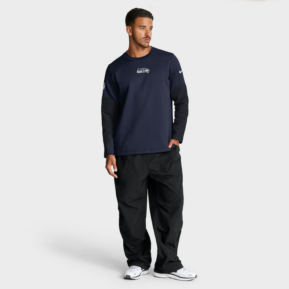 Seattle Seahawks Nike Sideline Coach Therma-FIT Long Sleeve T-Shirt