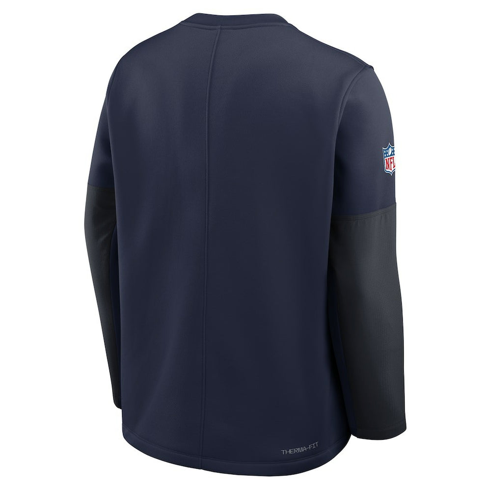 Seattle Seahawks Nike Sideline Coach Therma-FIT Long Sleeve T-Shirt