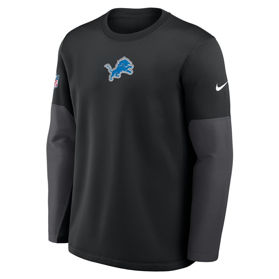 Detroit Lions Nike Sideline Coach Therma-FIT Long Sleeve T-Shirt