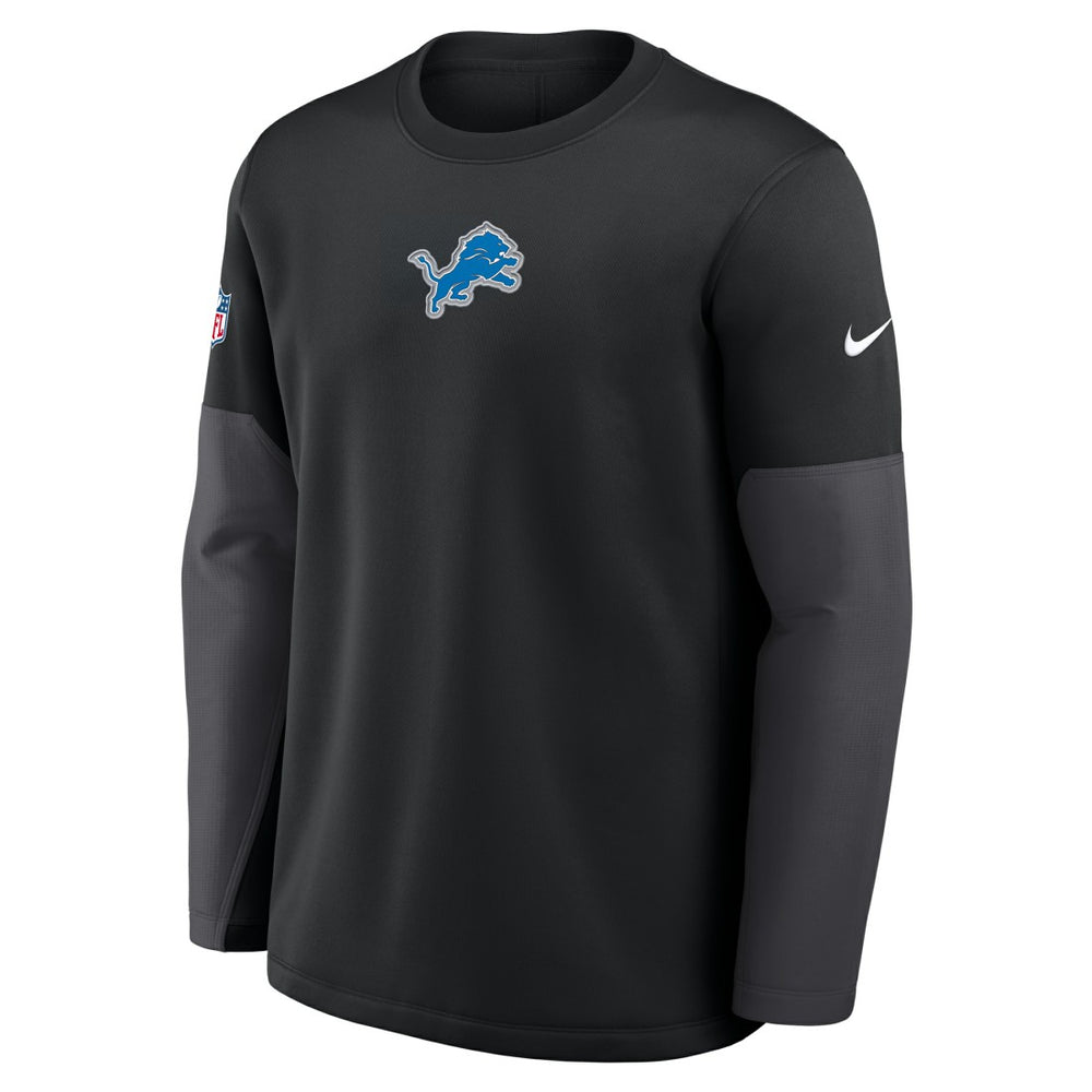 Detroit Lions Nike Sideline Coach Therma-FIT Long Sleeve T-Shirt