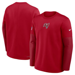 Tampa Bay Buccaneers Nike Sideline Coach Therma-FIT Long Sleeve T-Shirt