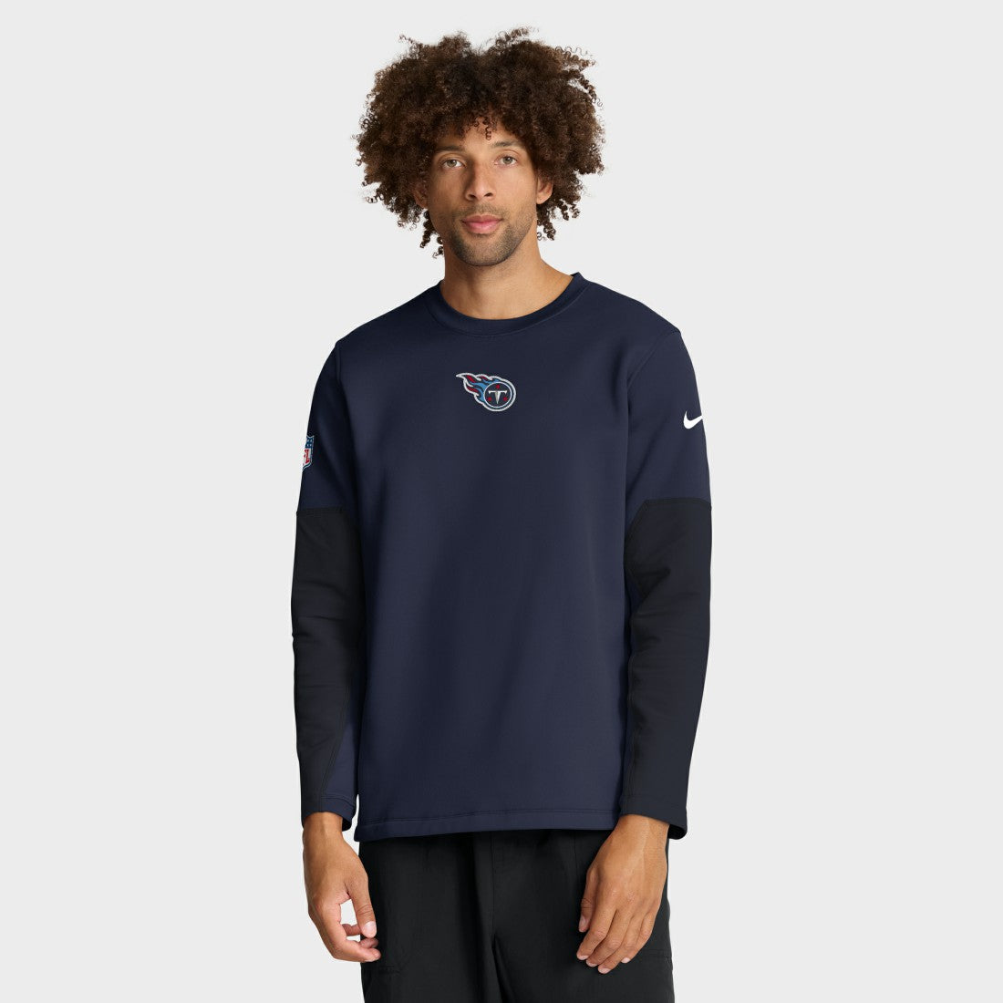 Tennessee Titans Nike Sideline Coach Therma-FIT Long Sleeve T-Shirt