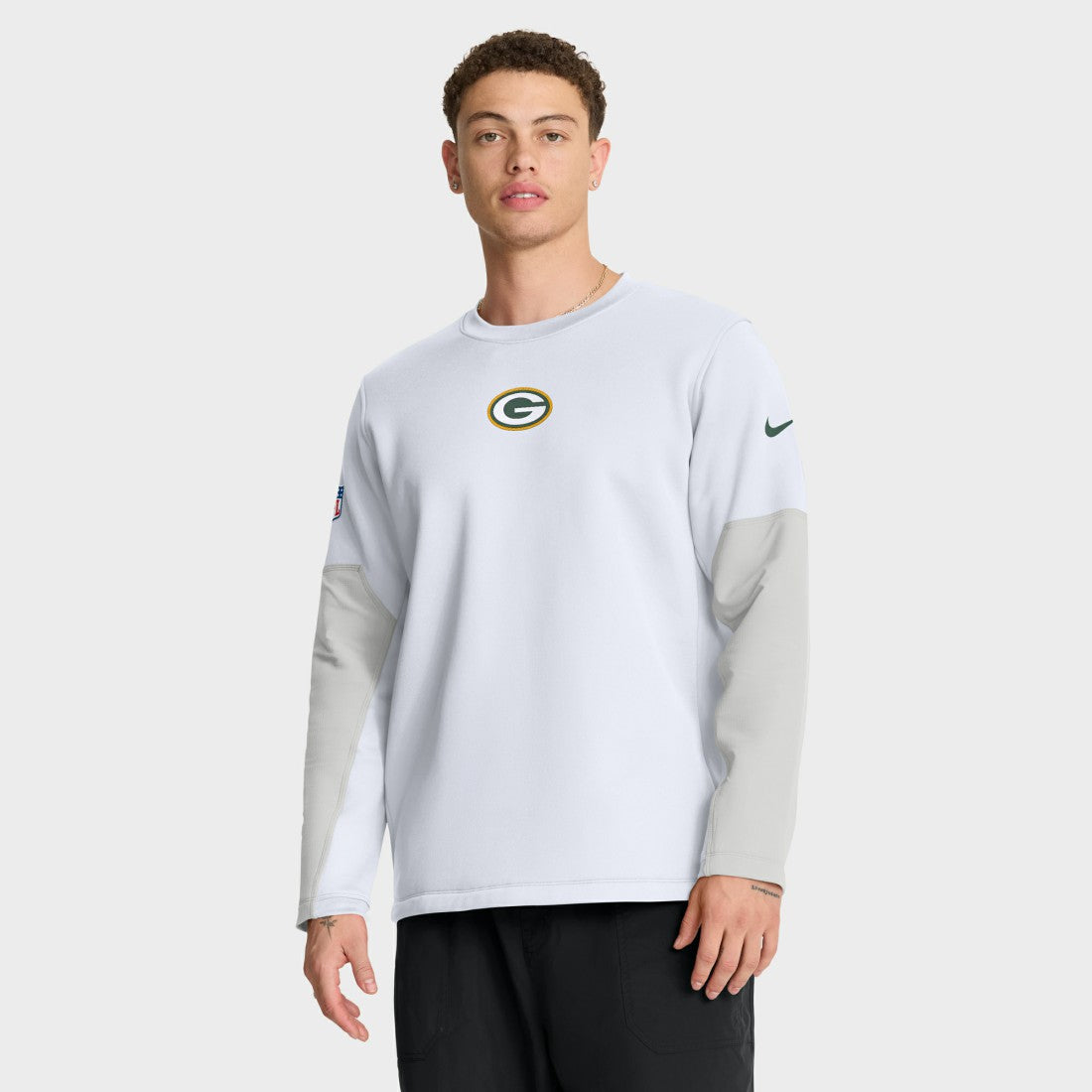 Green Bay Packers Nike Sideline Coach Therma-FIT Long Sleeve T-Shirt