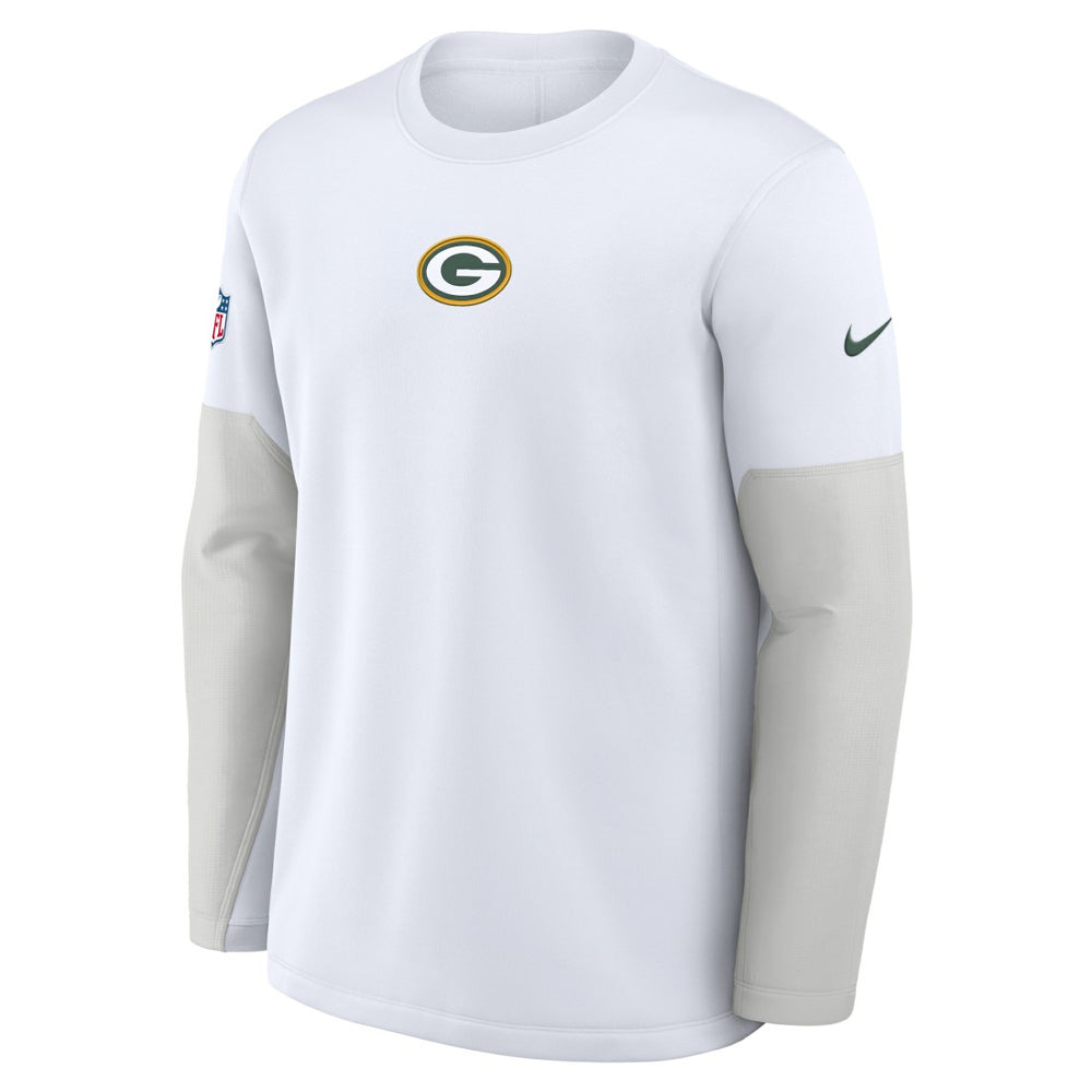 Green Bay Packers Nike Sideline Coach Therma-FIT Long Sleeve T-Shirt