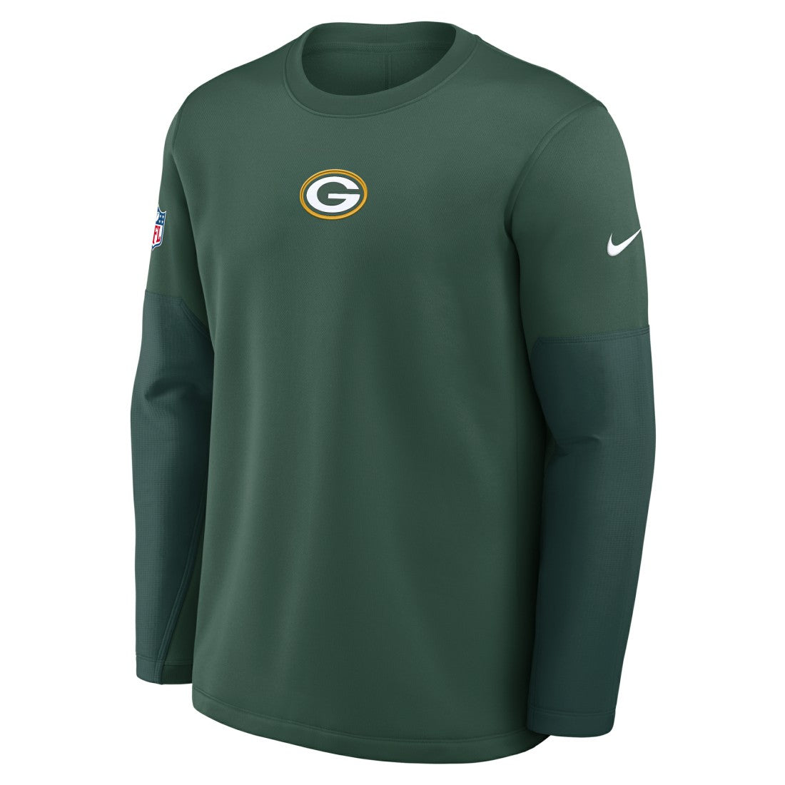 Green Bay Packers Nike Sideline Coach Therma-FIT Long Sleeve T-Shirt