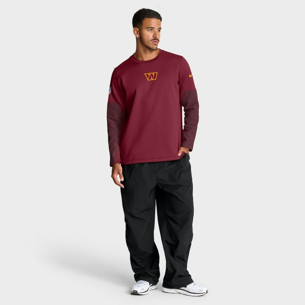 Washington Commanders Nike Sideline Coach Therma-FIT Long Sleeve T-Shirt