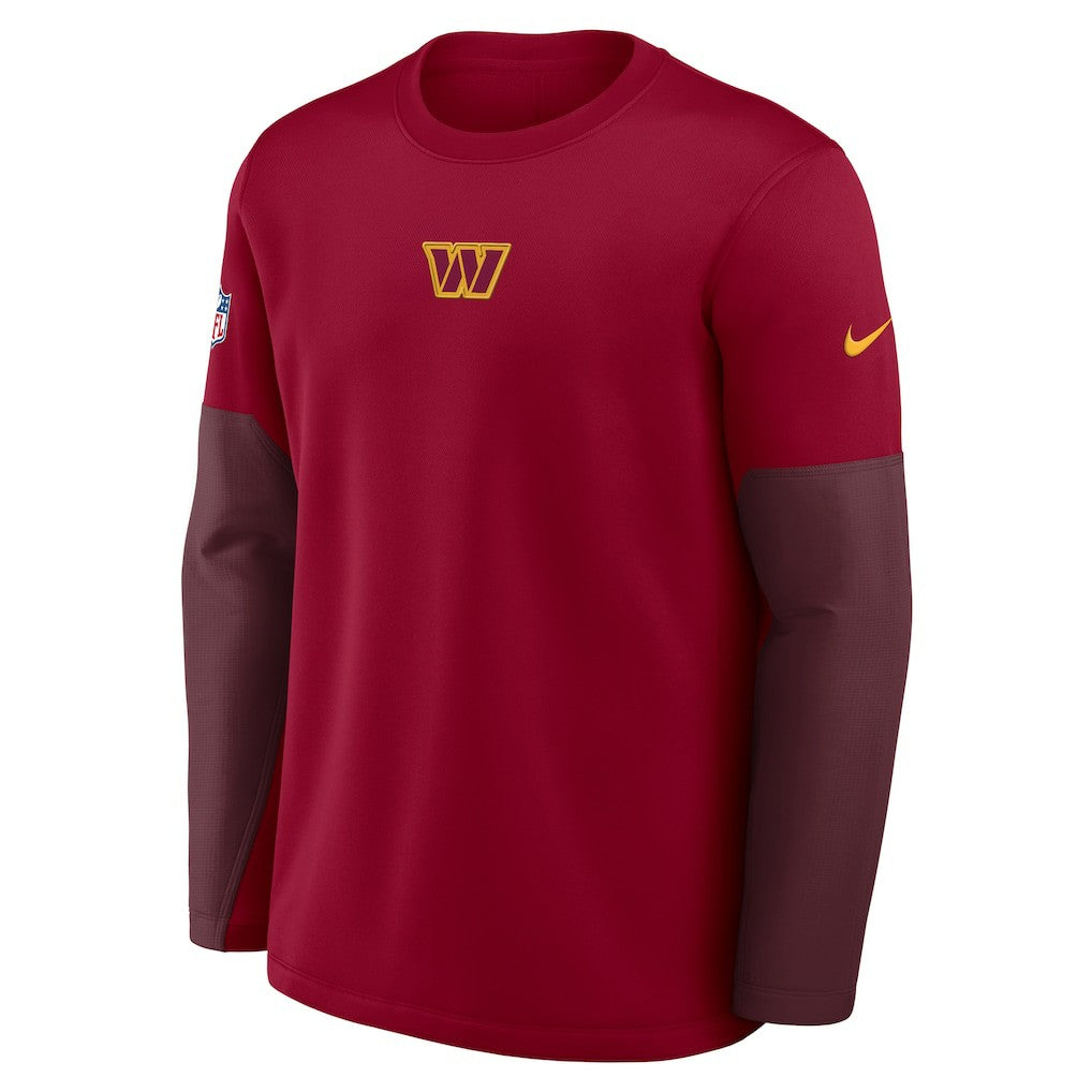 Washington Commanders Nike Sideline Coach Therma-FIT Long Sleeve T-Shirt