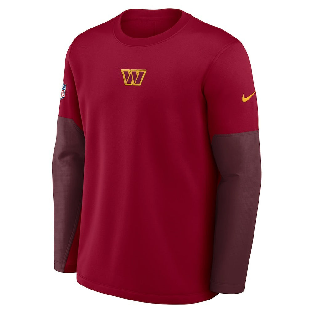 Washington Commanders Nike Sideline Coach Therma-FIT Long Sleeve T-Shirt