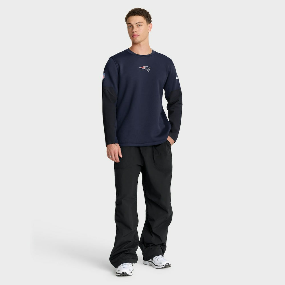 New England Patriots Nike Sideline Coach Therma-FIT Long Sleeve T-Shirt
