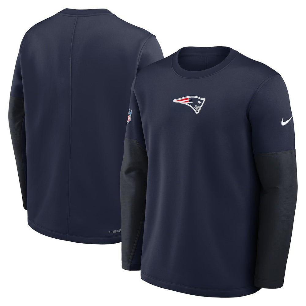New England Patriots Nike Sideline Coach Therma-FIT Long Sleeve T-Shirt