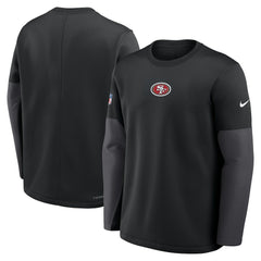 San Francisco 49ers Nike Sideline Coach Therma-FIT Long Sleeve T-Shirt