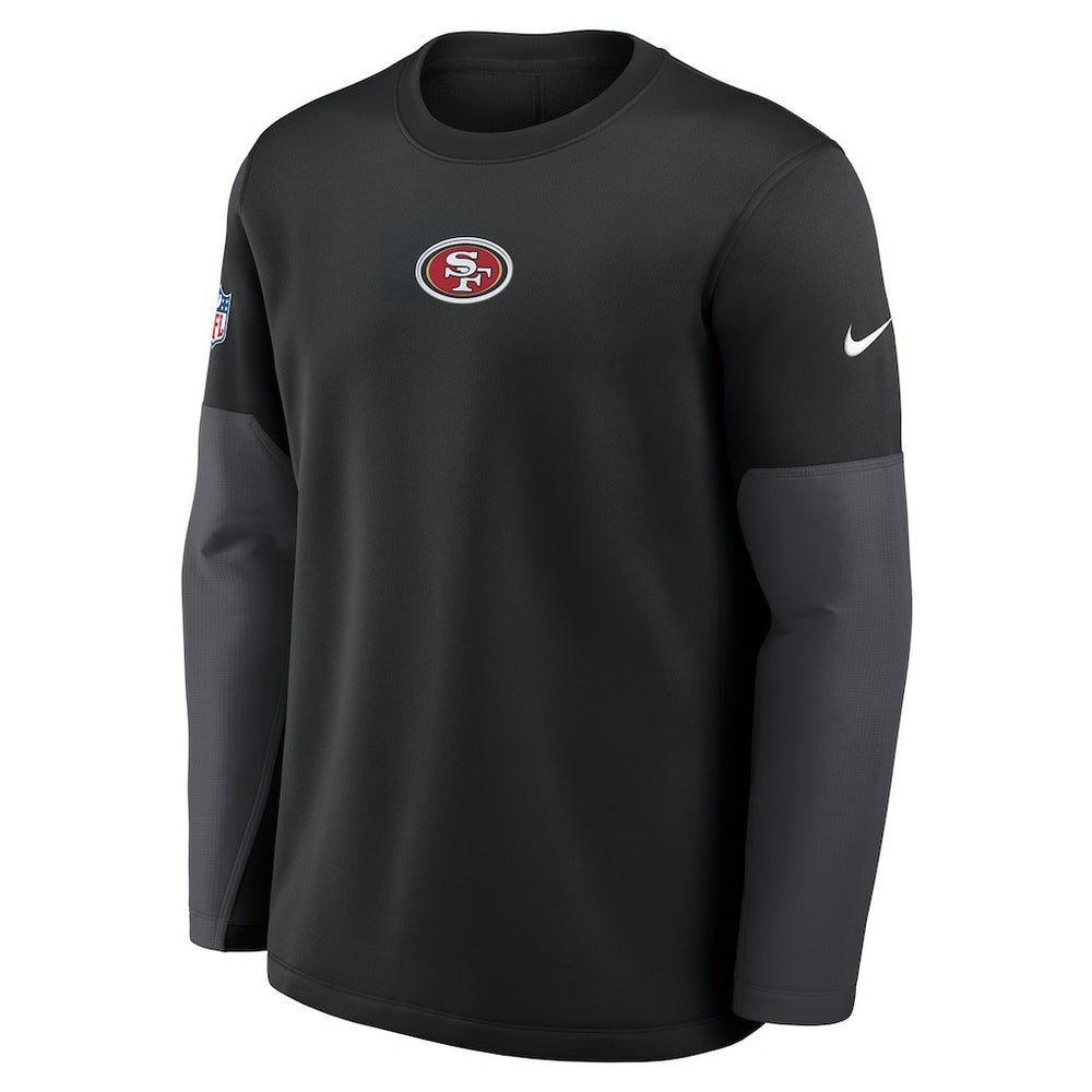 San Francisco 49ers Nike Sideline Coach Therma-FIT Long Sleeve T-Shirt
