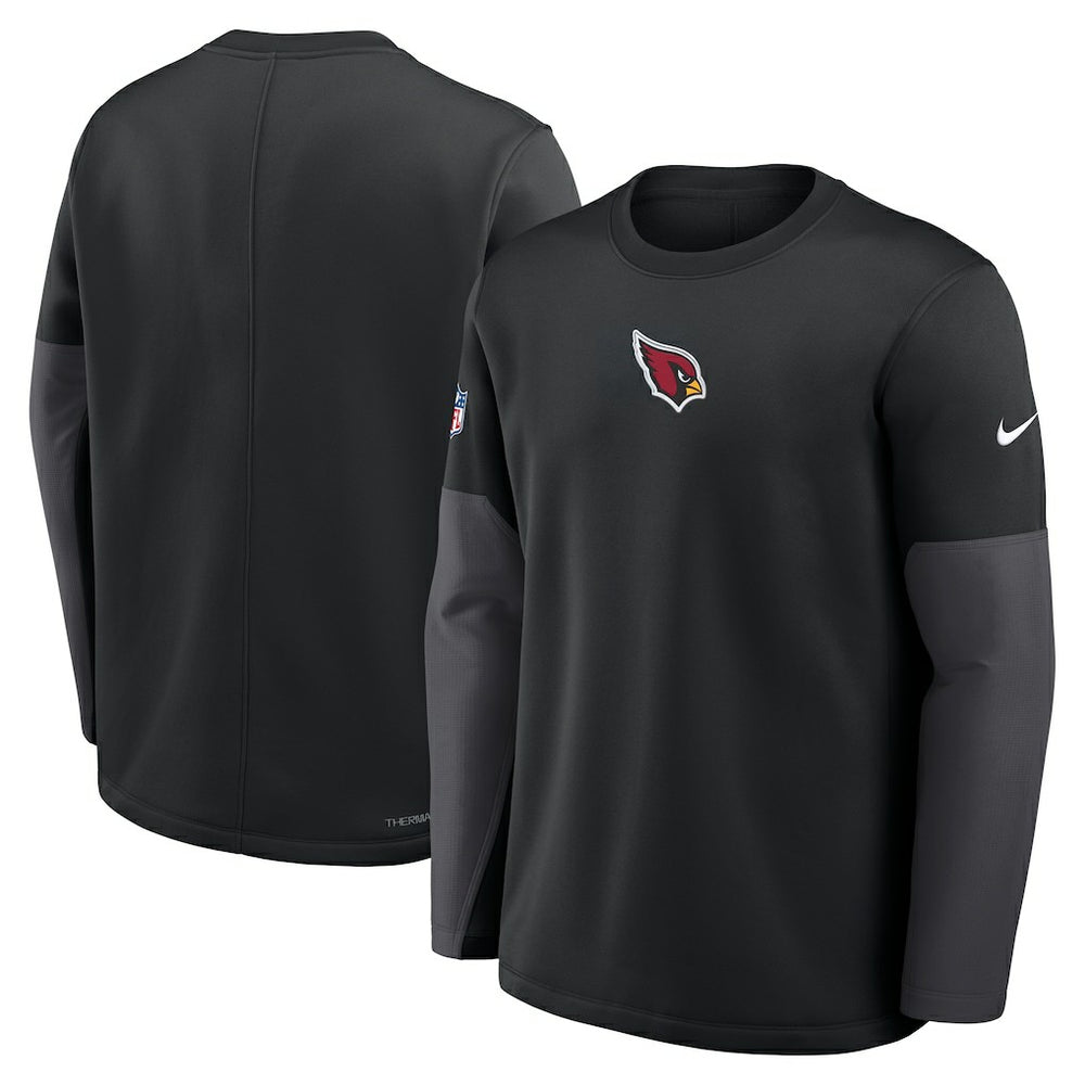 Arizona Cardinals Nike Sideline Coach Therma-FIT Long Sleeve T-Shirt