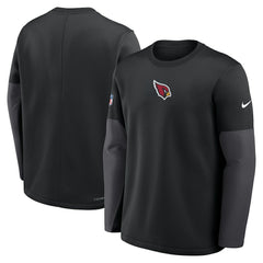Arizona Cardinals Nike Sideline Coach Therma-FIT Long Sleeve T-Shirt