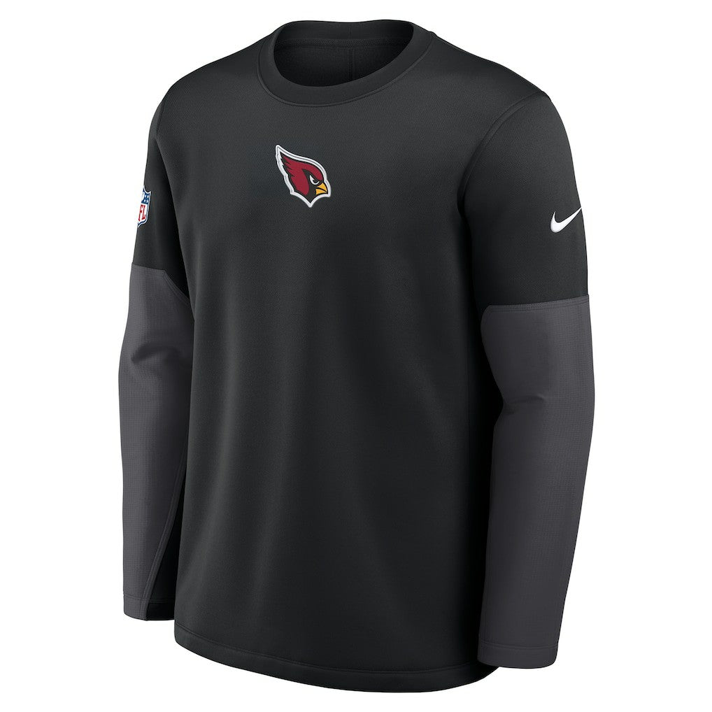 Arizona Cardinals Nike Sideline Coach Therma-FIT Long Sleeve T-Shirt
