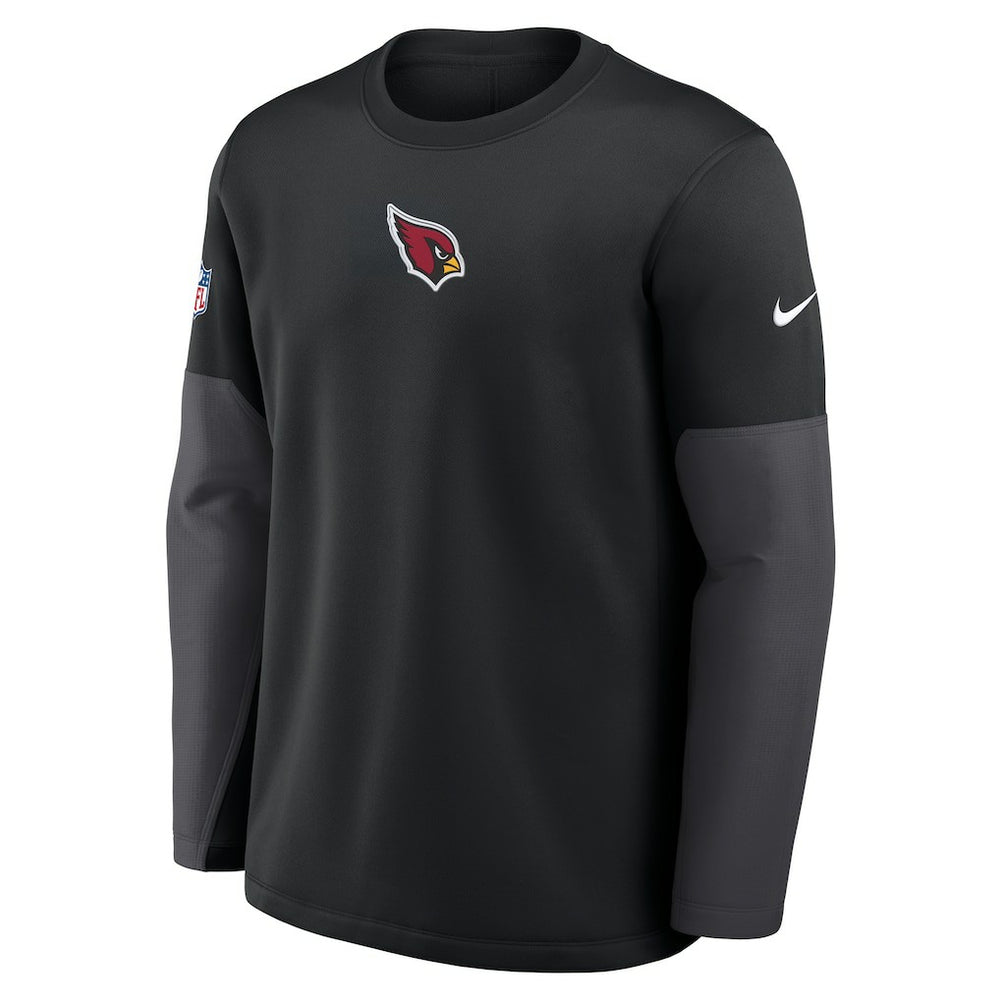 Arizona Cardinals Nike Sideline Coach Therma-FIT Long Sleeve T-Shirt