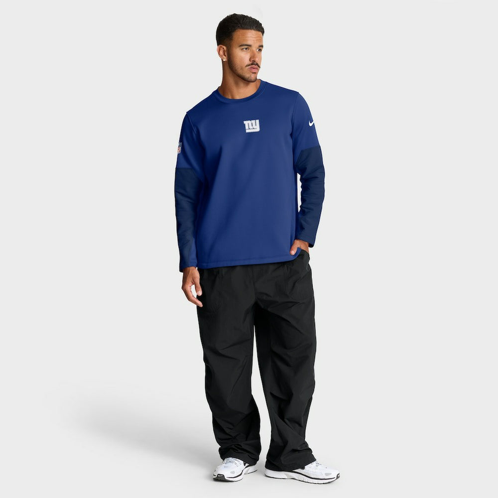 New York Giants Nike Sideline Coach Therma-FIT Long Sleeve T-Shirt