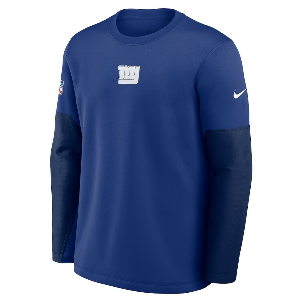 New York Giants Nike Sideline Coach Therma-FIT Long Sleeve T-Shirt