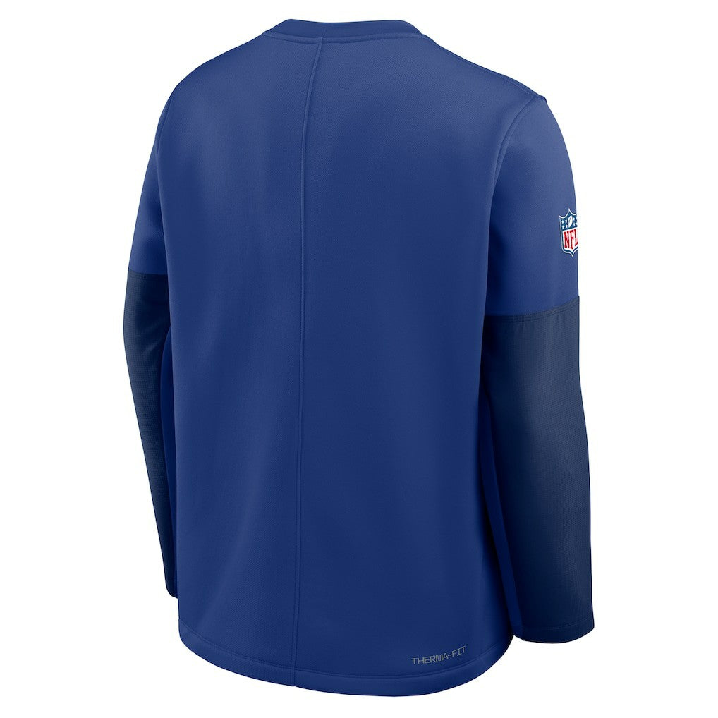 New York Giants Nike Sideline Coach Therma-FIT Long Sleeve T-Shirt